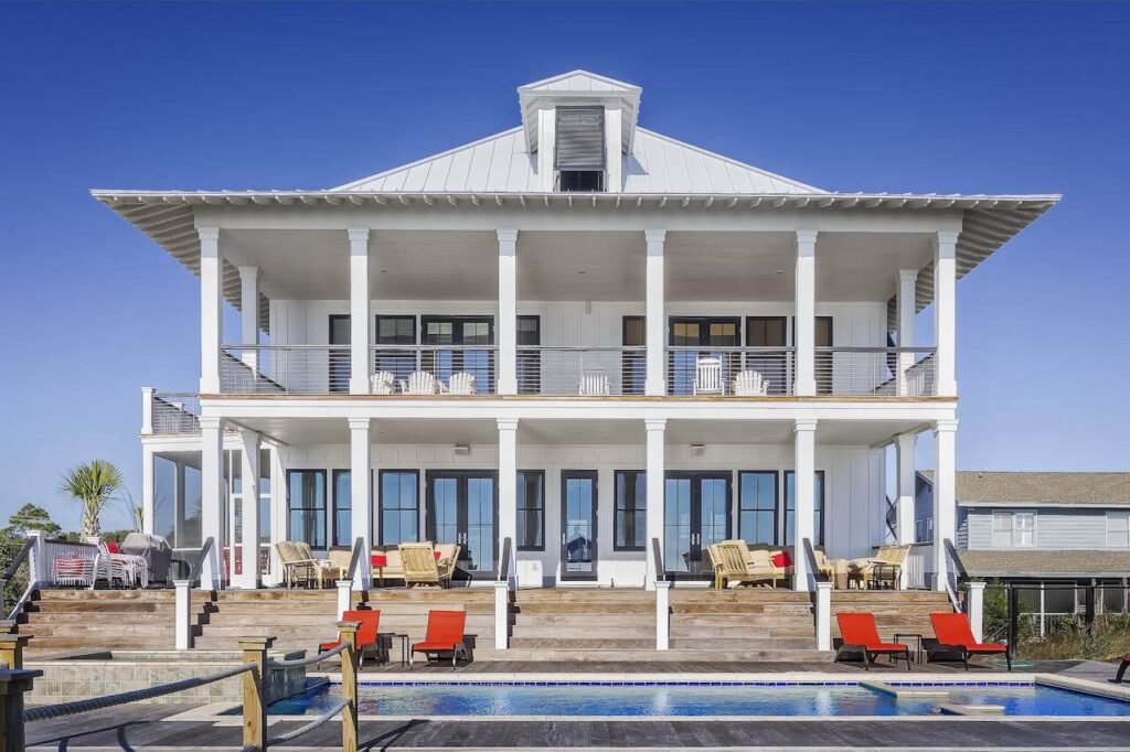 Coastal Home Balcony Pool